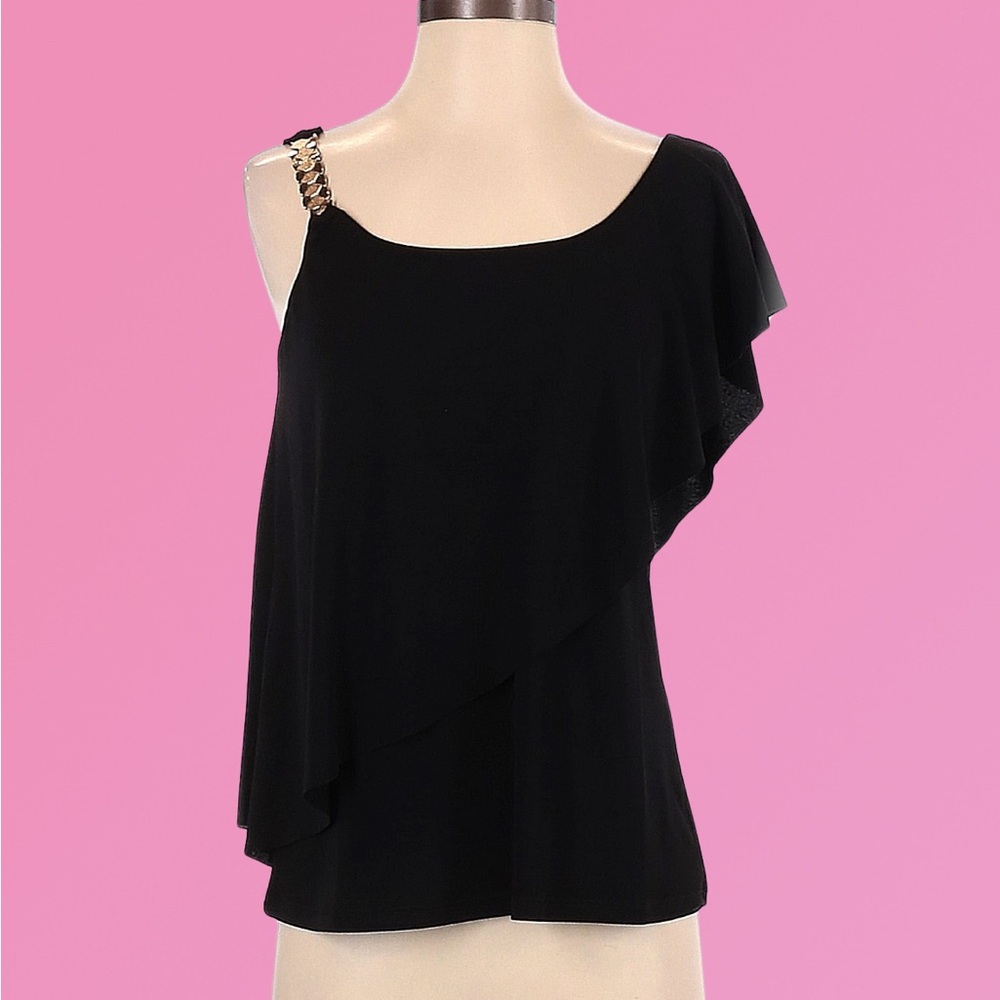 Black One-Shoulder Top
